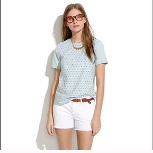 White Denim Cutoff Shorts